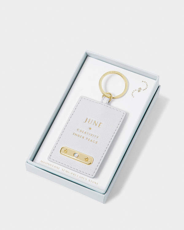 June Birthstone Keyring