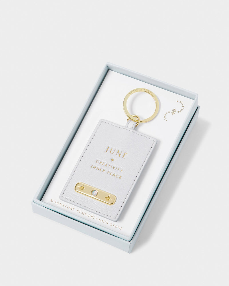 June Birthstone Keyring