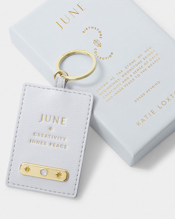 June Birthstone Keyring