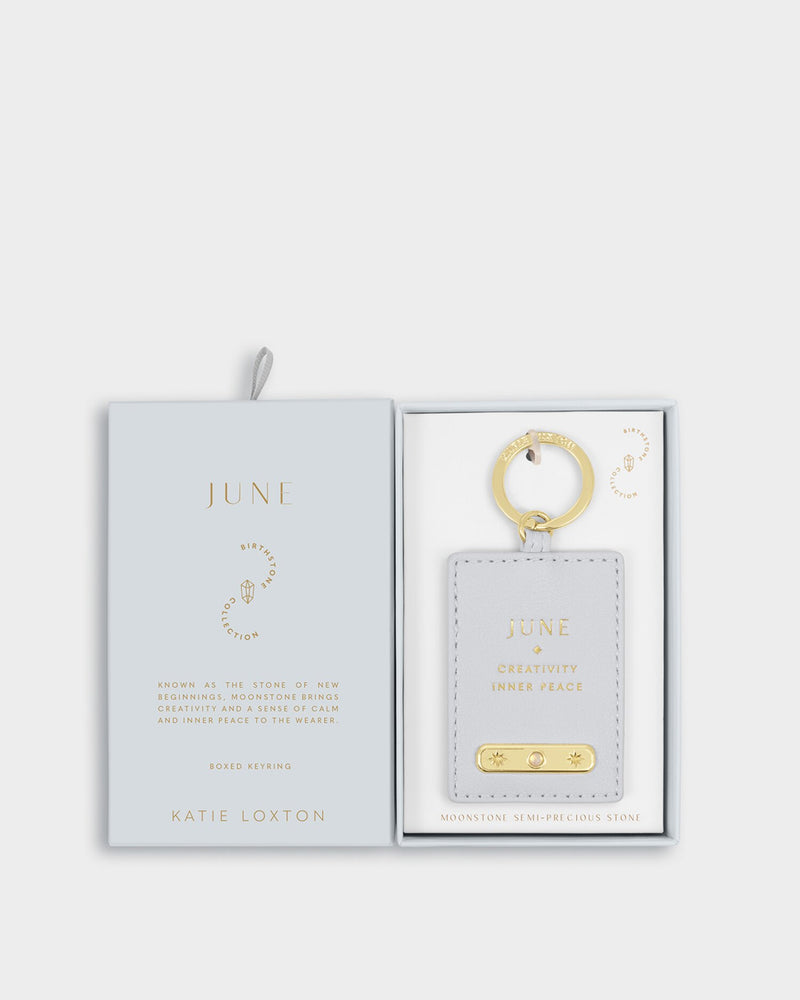 June Birthstone Keyring