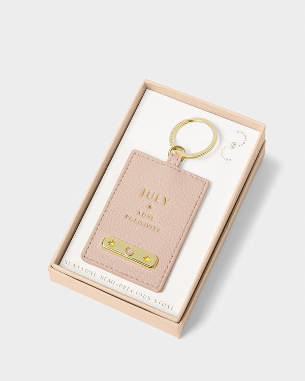 July Birthstone Keyring