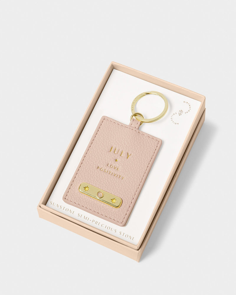 July Birthstone Keyring