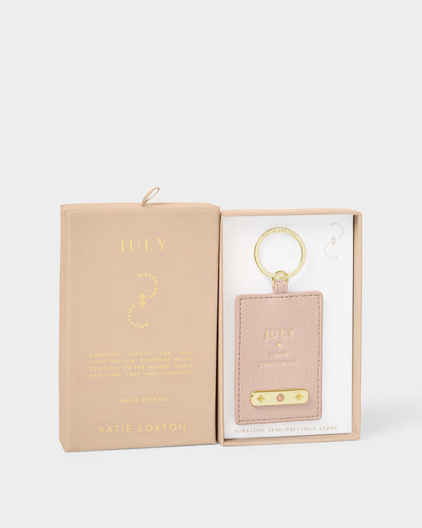 July Birthstone Keyring