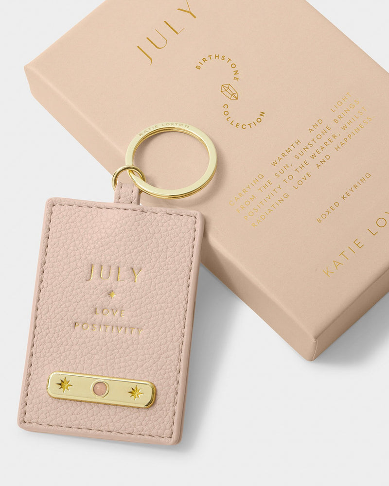 July Birthstone Keyring