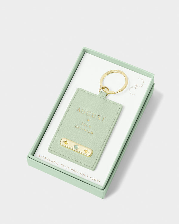 August Birthstone Keyring