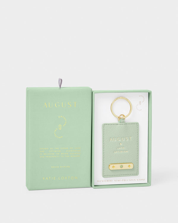 August Birthstone Keyring