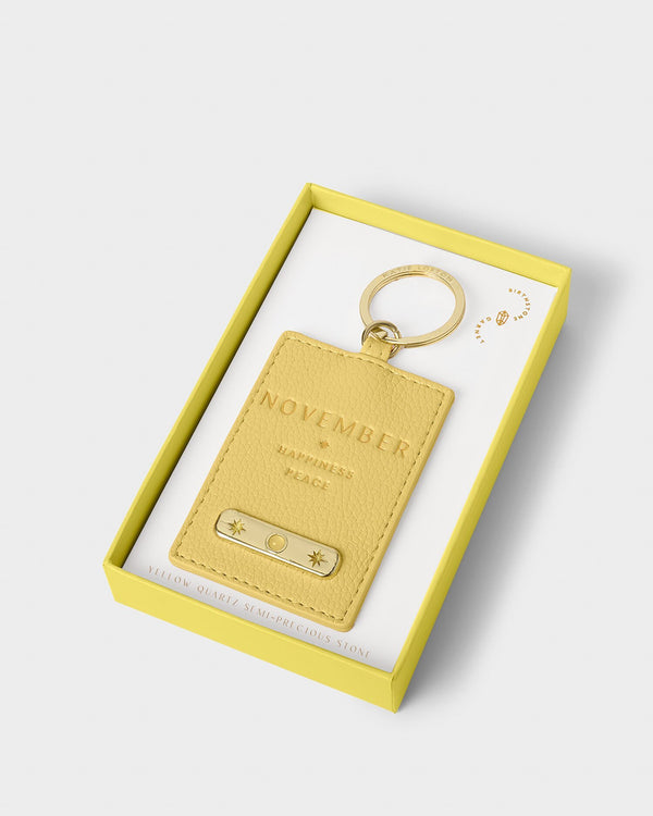 November Birthstone Keyring