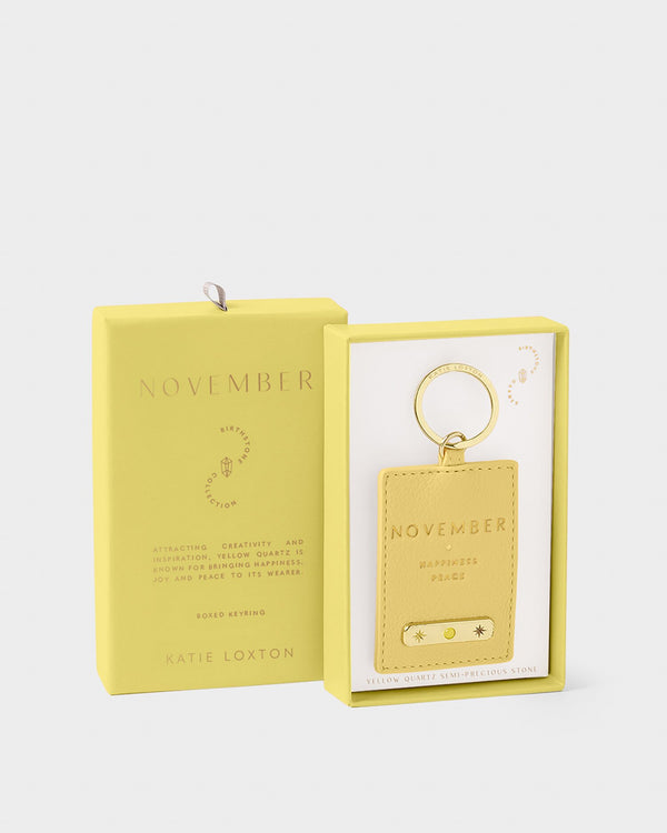 November Birthstone Keyring