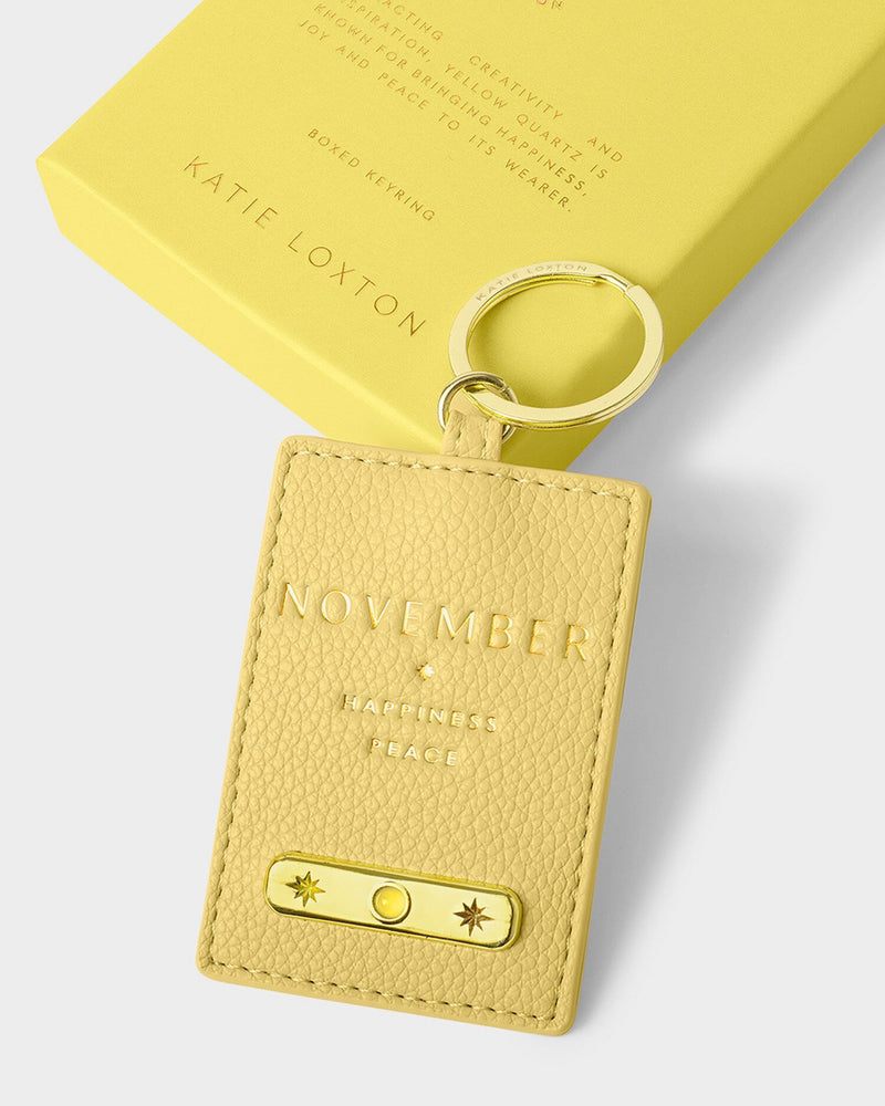 November Birthstone Keyring