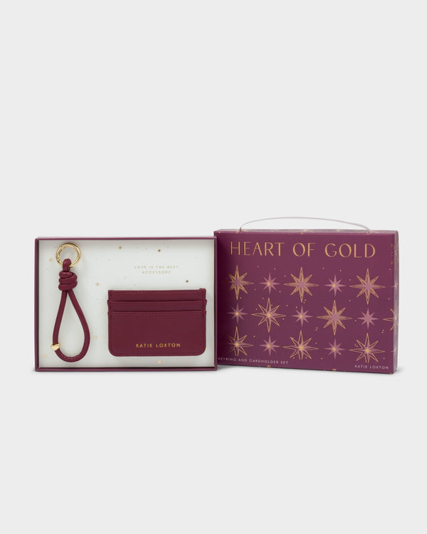 Gift Boxed Keyring & Card Holder - Cherry