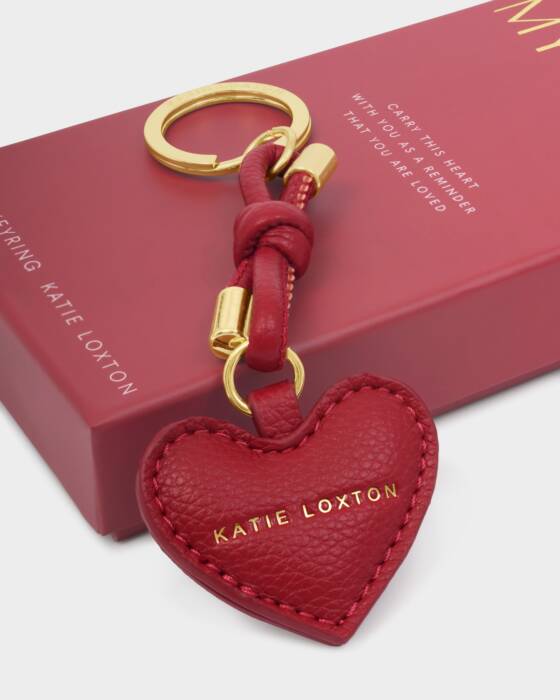Key To My Heart Boxed Keyring- Red