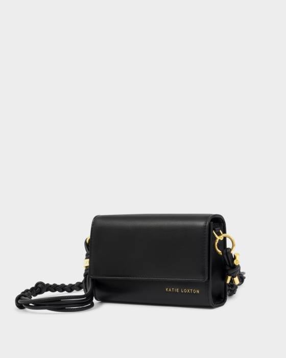 Arden Braided Mini Bag - Black