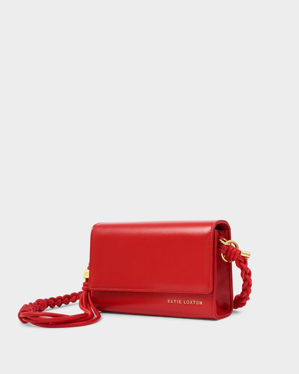 Arden Braided Mini Bag - Red