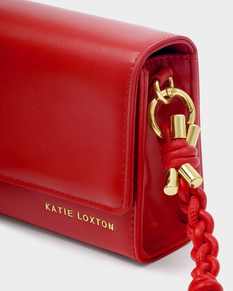 Arden Braided Mini Bag - Red
