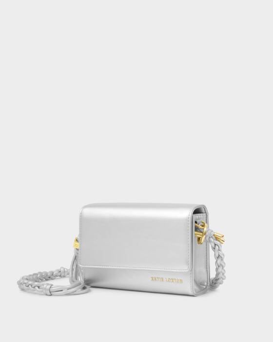 Arden Braided Mini Bag - Silver