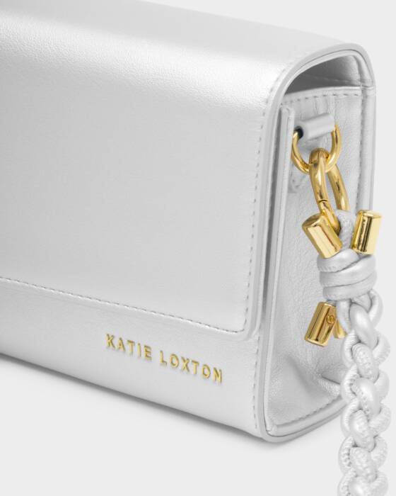 Arden Braided Mini Bag - Silver