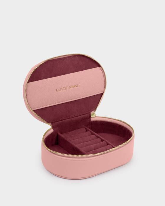 Oval Jewellery Box - Rose Pink