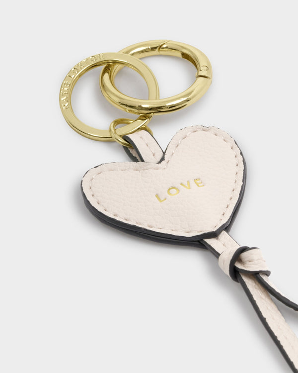 Love Heart Bag Charm Keyring