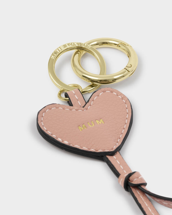 Mum Heart Bag Charm Keyring