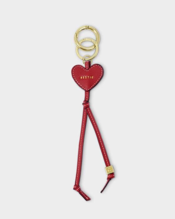 Bestie Heart Bag Charm Keyring