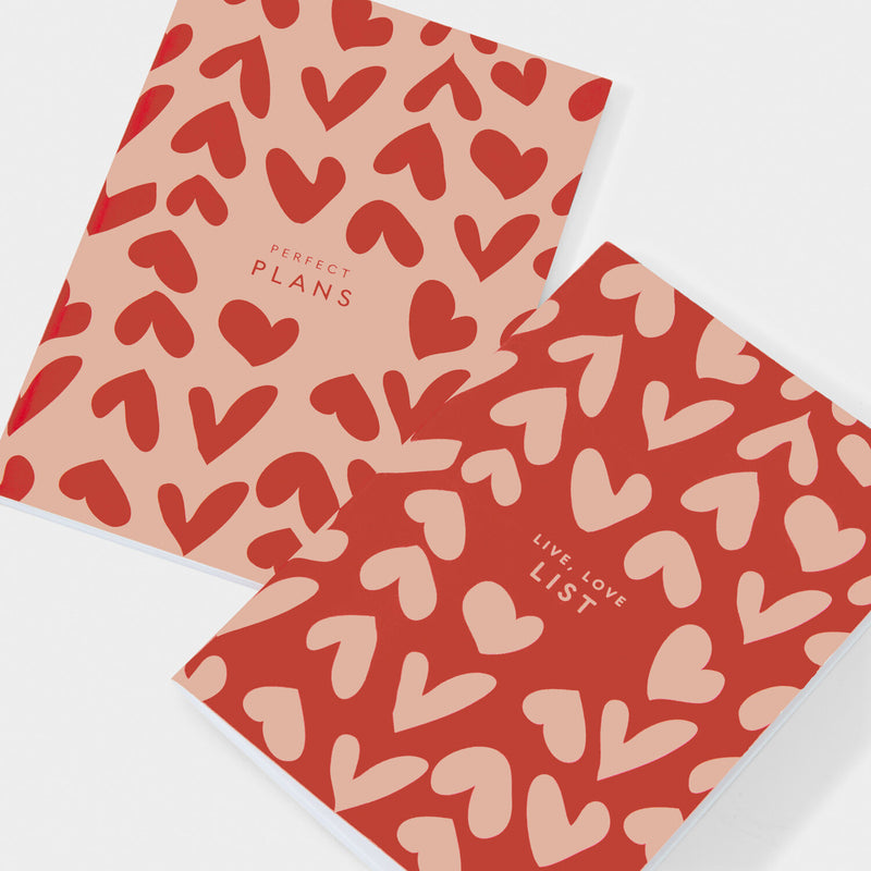 Live, Love, List - Pack Of 2 Notebooks
