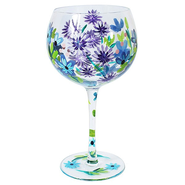 Cornflowers Gin Glass