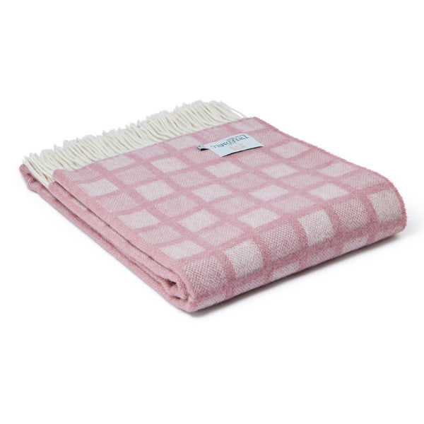 Manhattan Sunken Pink Wool Throw