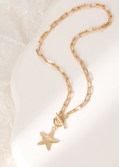 Gold Chain With Star Pendant Necklace