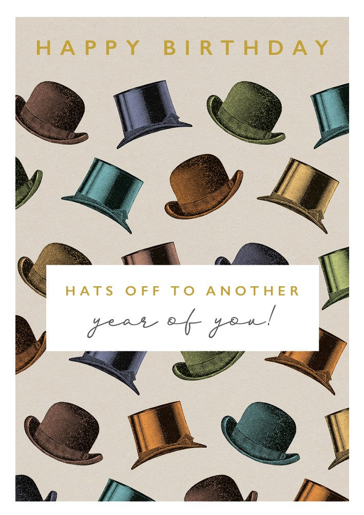 Hats Off Birthday Card