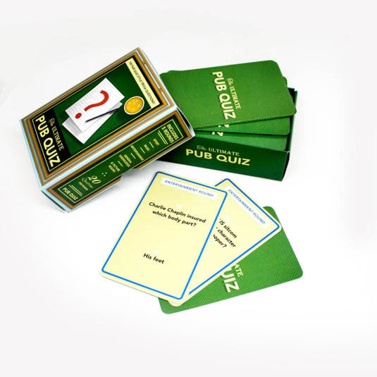 Pub Quiz Trivia Cards