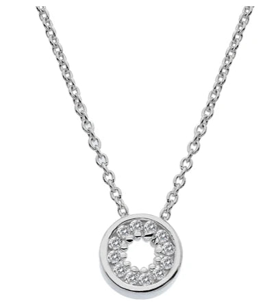 Cubic Zirconia Circle Necklace