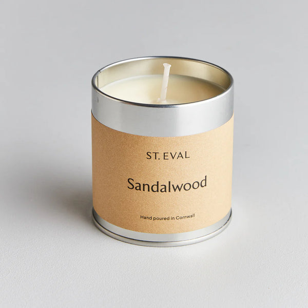 Sandalwood Scented Tin Candle