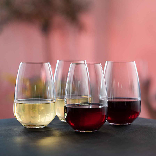 Stemless Crystal Wine Glasses