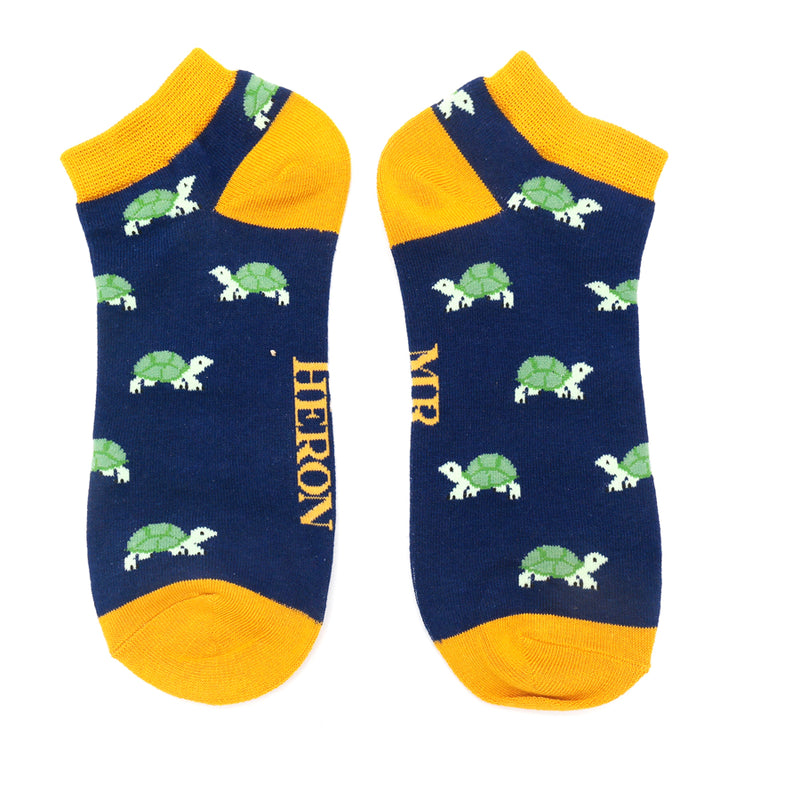 Turtles Trainer Socks - Navy
