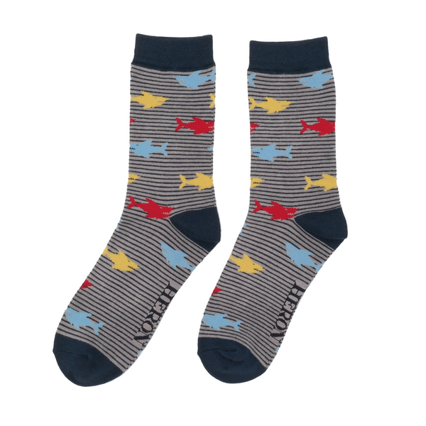 Shark Socks - Grey
