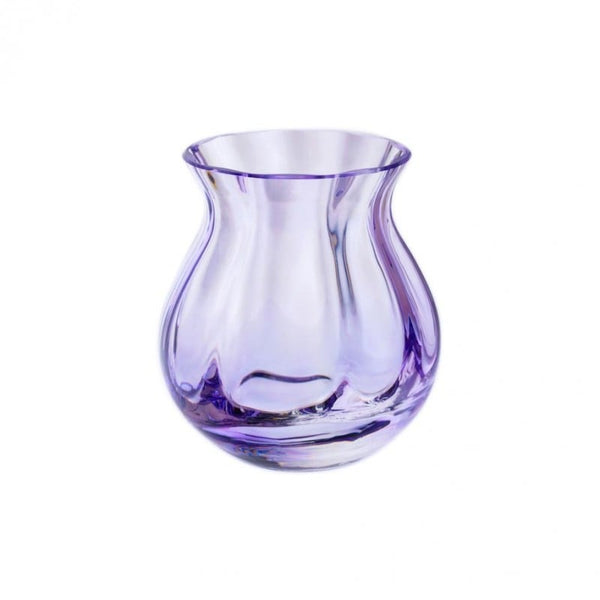 Artisan Round Iron Vase - Violet