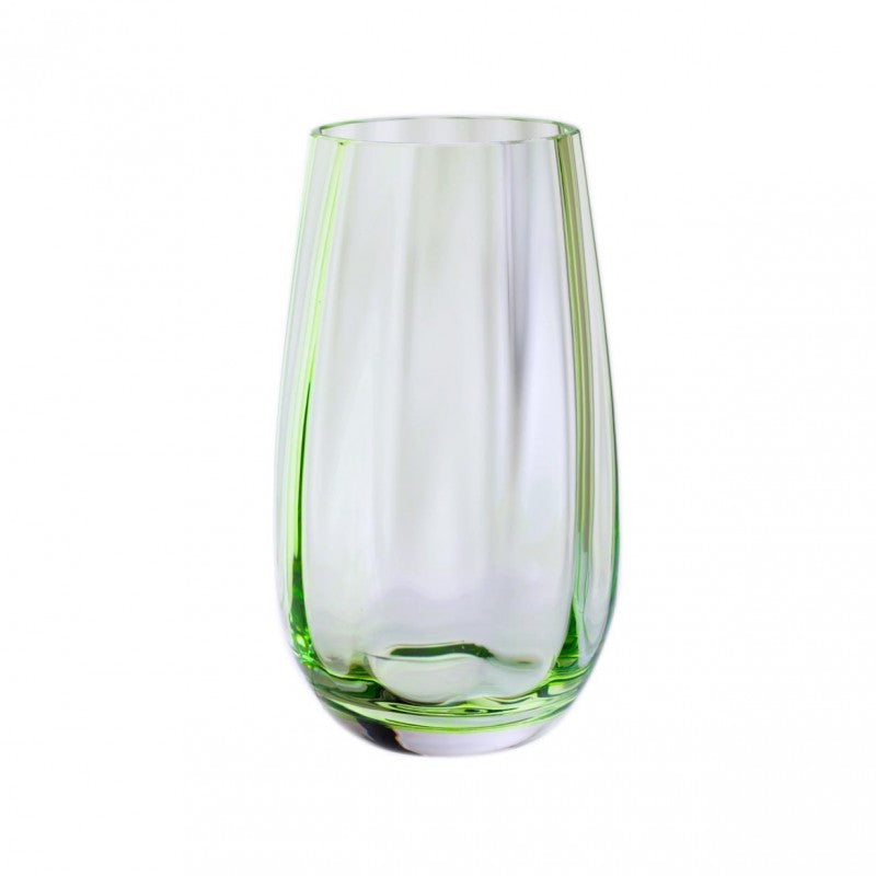 Artisan Dewdrop Iron Vase - Moss Green