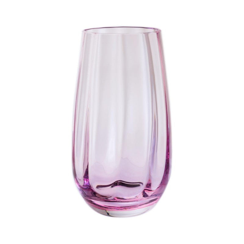 Artisan Dewdrop Iron Vase - Pink