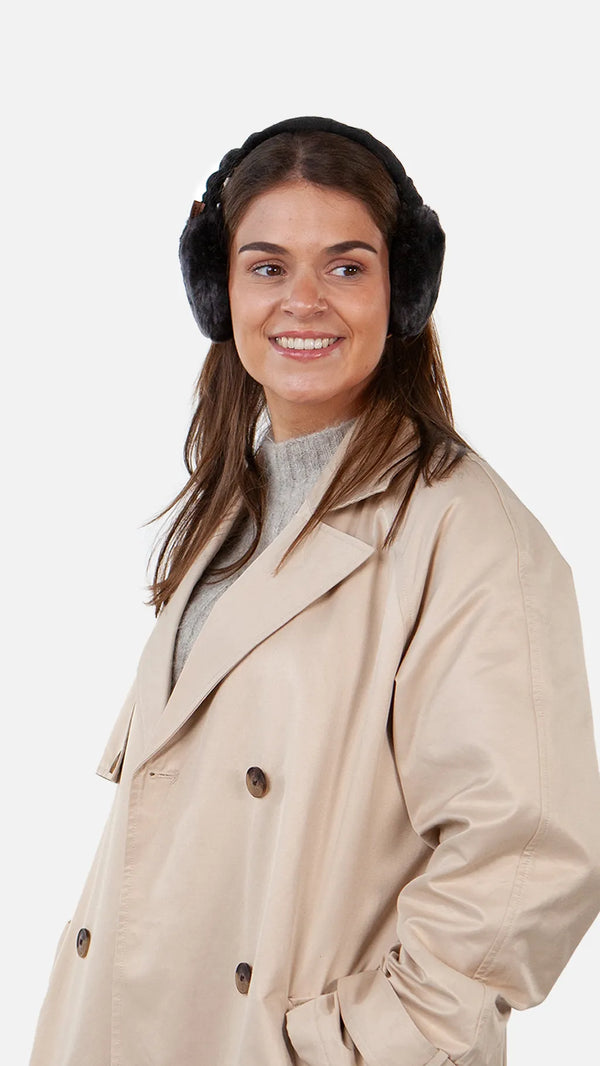 Plush Earmuffs - Black