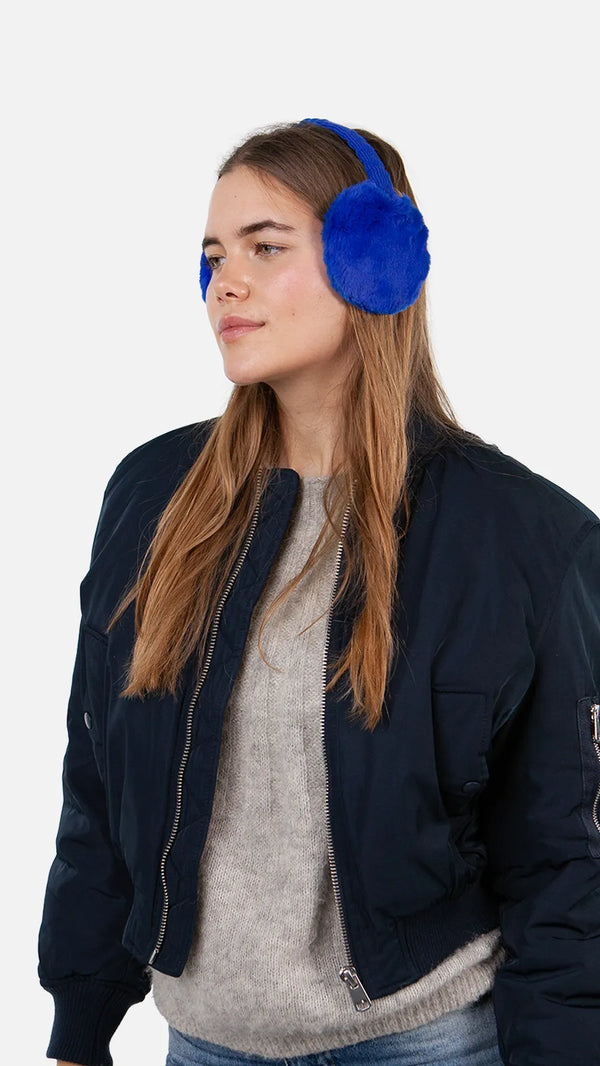 Plush Earmuffs - Cobalt