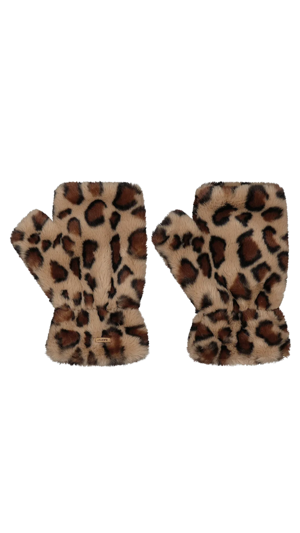 Britamu Fingerless Gloves - Brown Print