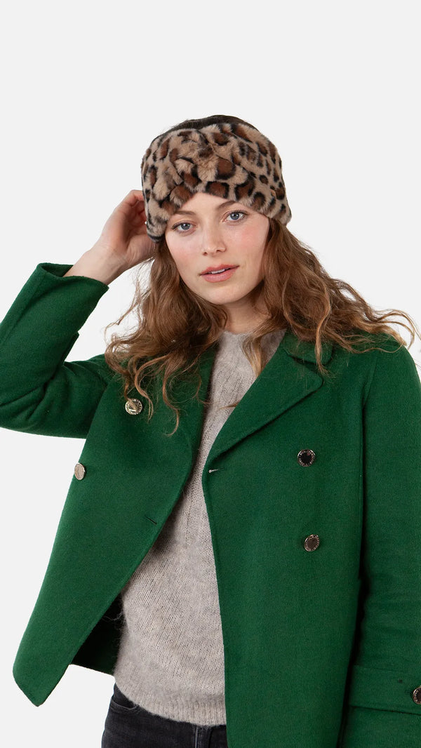 Breanne Headband - Brown Print