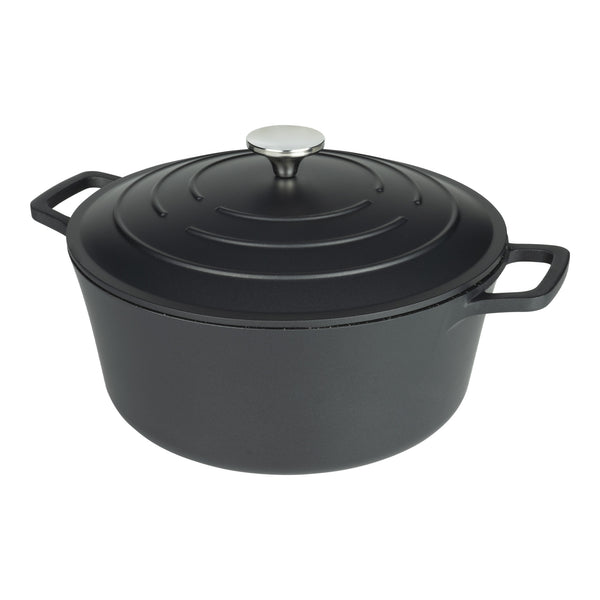 Cast Aluminium Casserole Dish 28cm 6.5L - Black
