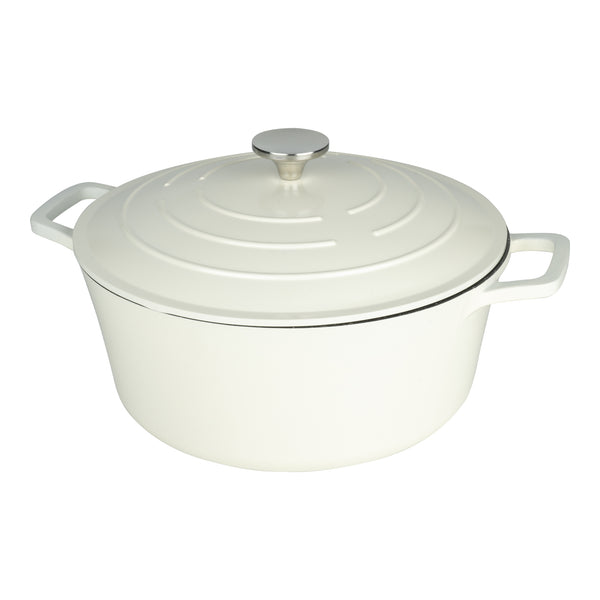 Cast Aluminium Casserole Dish 28cm 6.5L - Cream