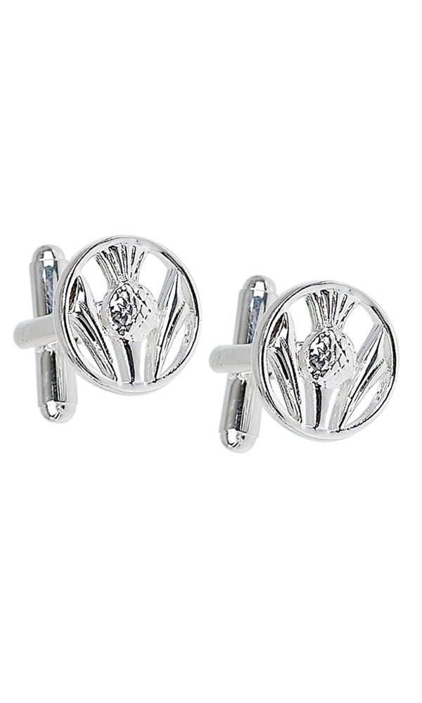 Pierced Thistle Cufflinks