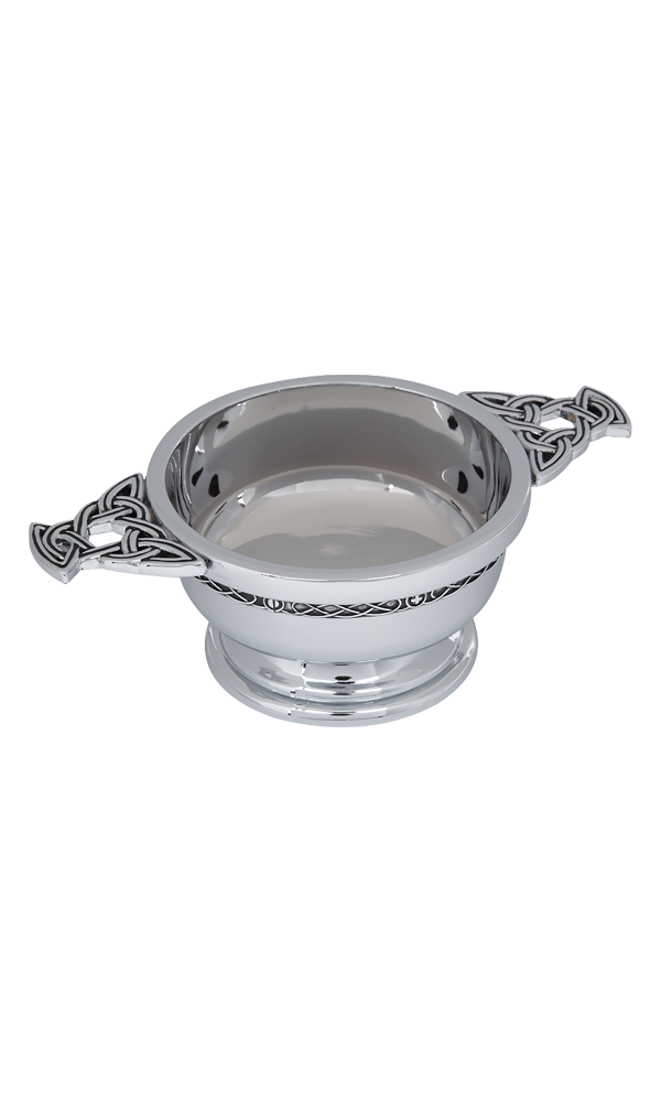 3" Celtic Chrome Plated Quaich