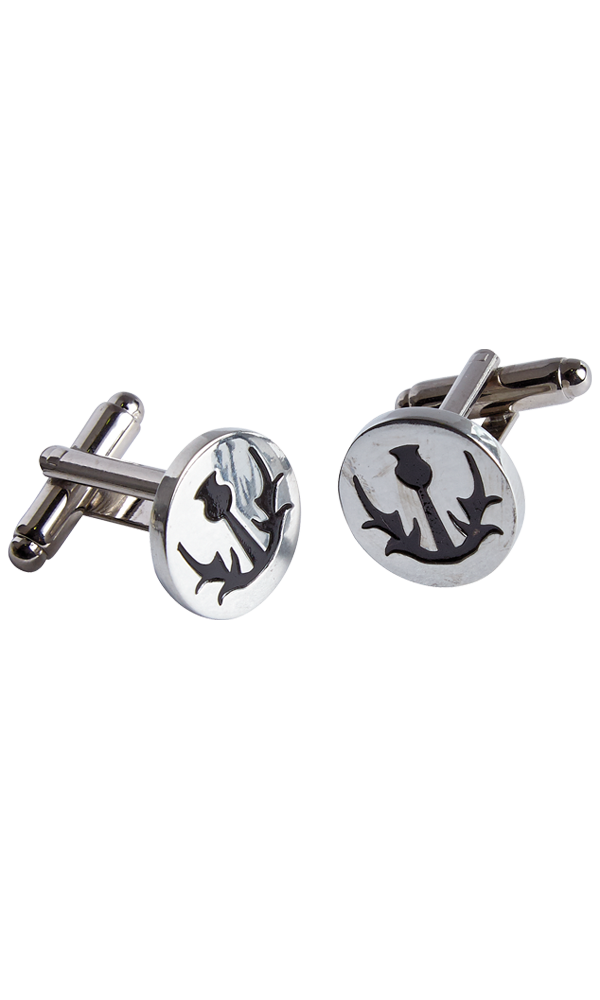 Simple Thistle Cufflinks