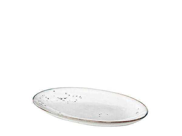 Nordic Sand Stoneware Oval Plate