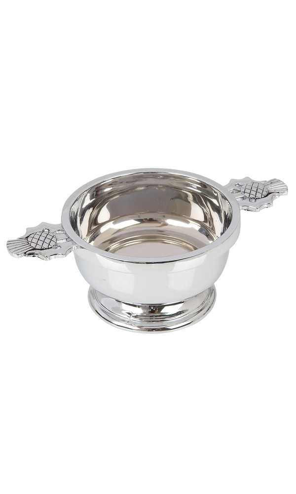 3" Thistle Chrome Plated Quaich