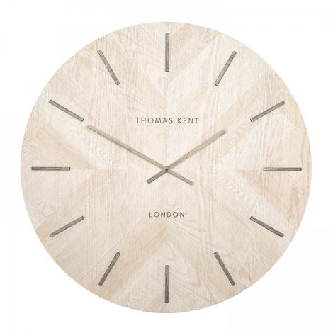 30" Wharf Herringbone Oversized Wall Clock